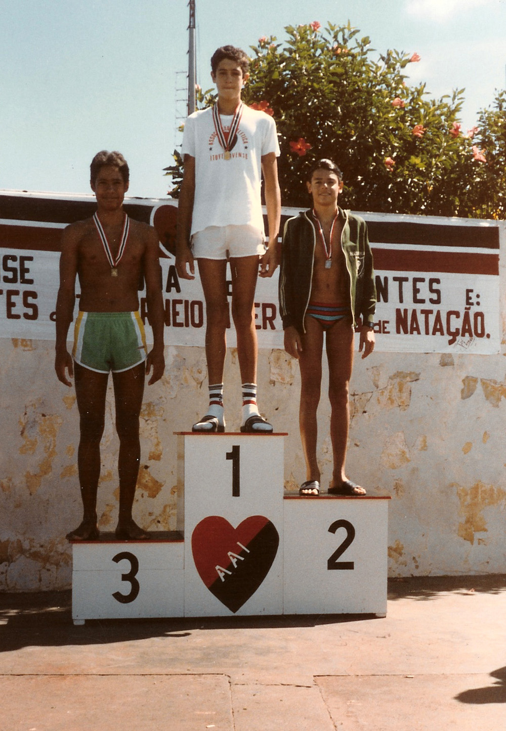 Gustavo Borges aos 12 anos — início da trajetória na natação